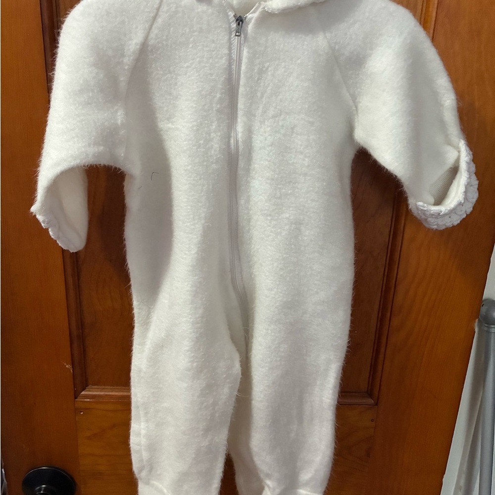 Cozy White Kids One Piece